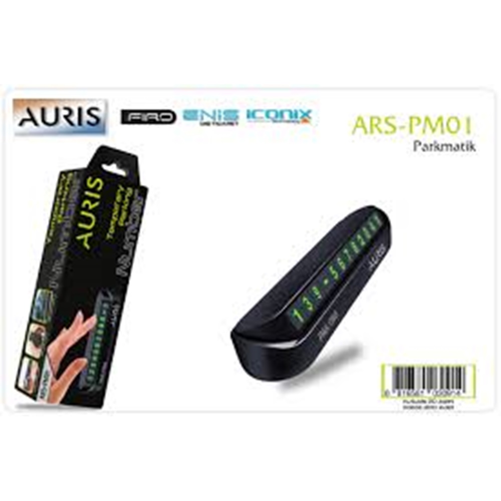 Auris Temporary Parking Number