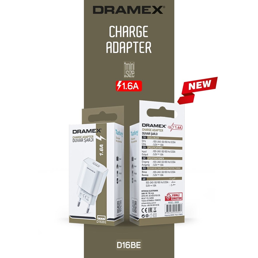 Dramex 1.6A Usb Eco Başlık-Head