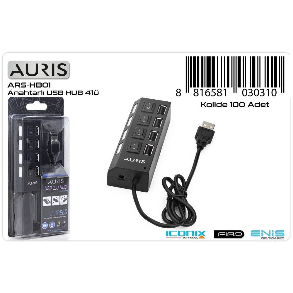 Auris HB01 4Usb Hub