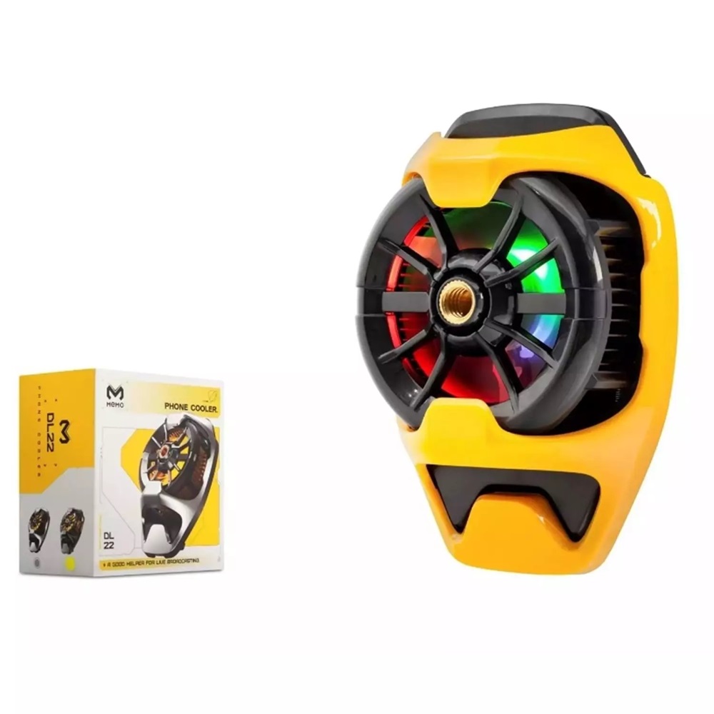 Hadron HDX4383 Telefon Buz Soğutucu Fan Rgb Sarı