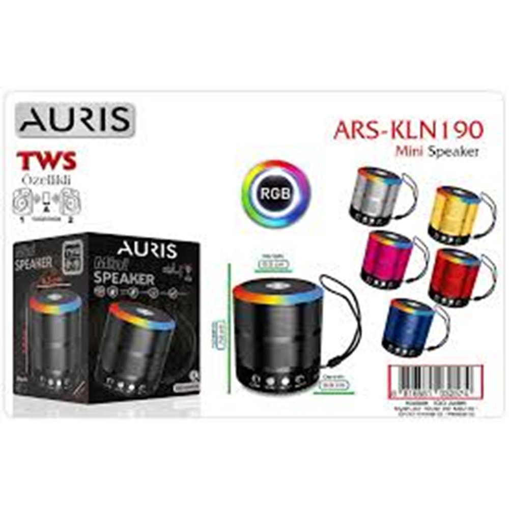 Auris KLN190 Mini Işıklı Speaker