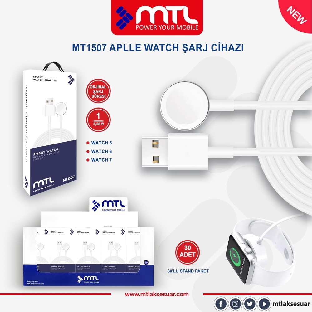 MTL Apple Watch Şarj Cihazı