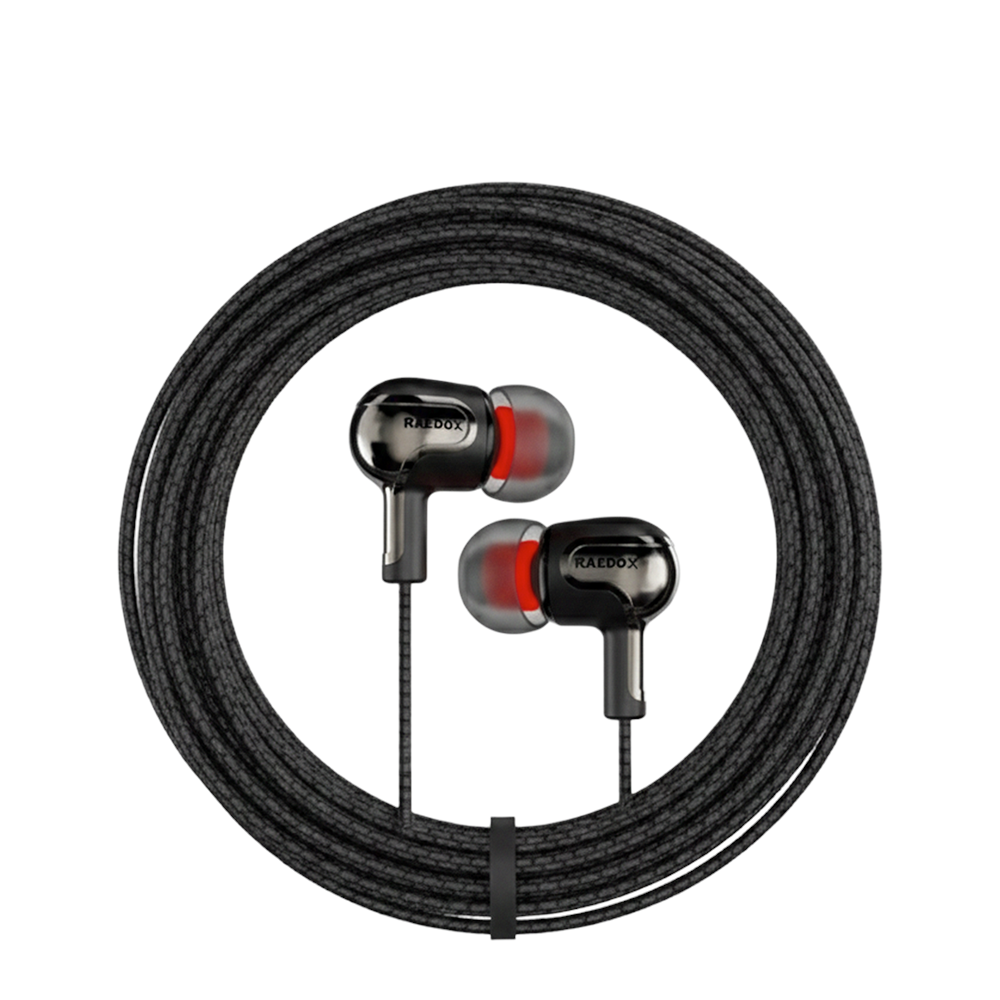 Raedox Stereo Earphone Extra Bass Jack Kulaklık Siyah
