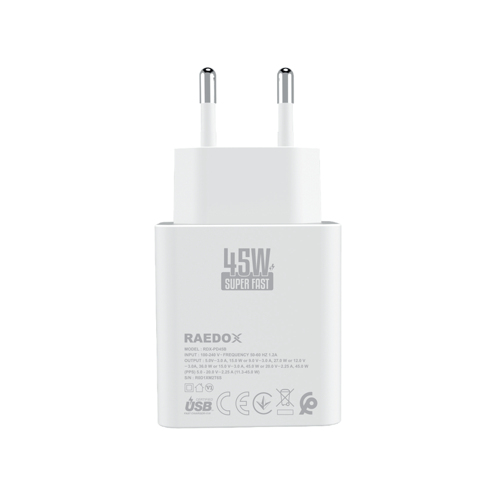 Raedox 45W PD Hızlı Şarj Adaptörü