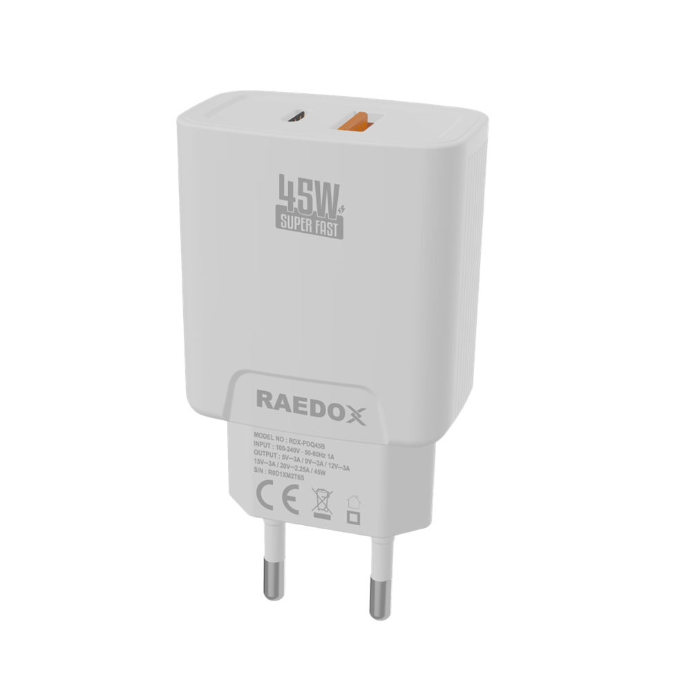 Raedox 45W Usb+PD Hızlı Şarj Adaptörü