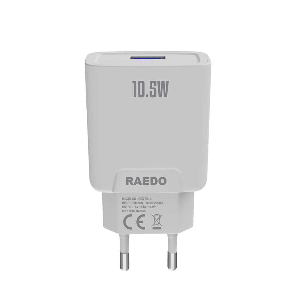 Raedox 10.5W 2.1A Seyahat Şarj Adaptörü