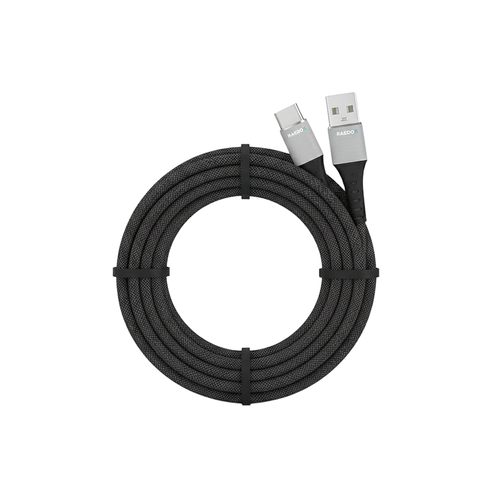 Raedox 3.4A Usb To Type-C 30W Steel Mesh Hızlı Kablo