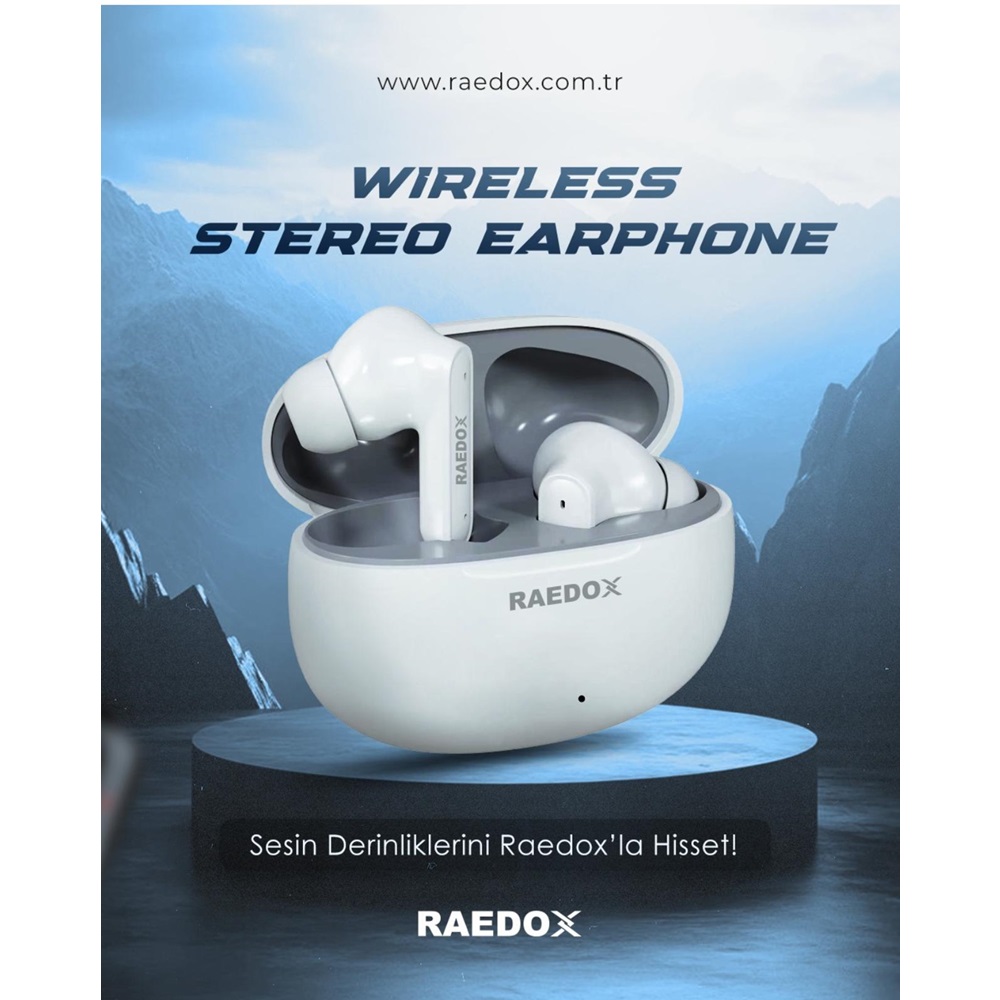 Raedox Tws30 Bluetooth Kulak İçi Airpods Kulaklık Beyaz