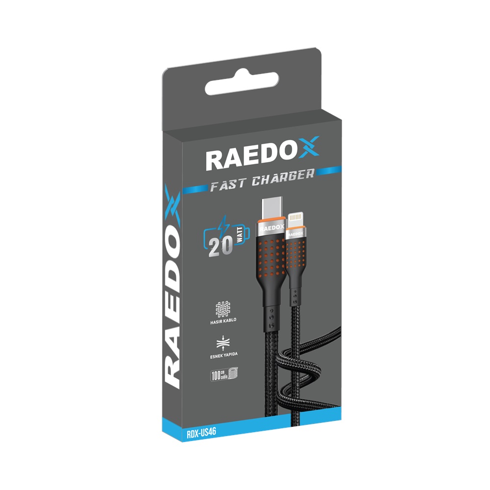 Raedox 20Watt Type-C Lıghting Hasır Kablo
