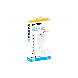 Raedox 10W 2.4A Micro Duvar Şarjı