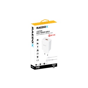 Raedox 18W 3.4A Lightning Duvar Şarjı