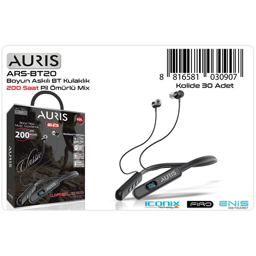 Auris BT20 Lcd 200 Saat Boyu