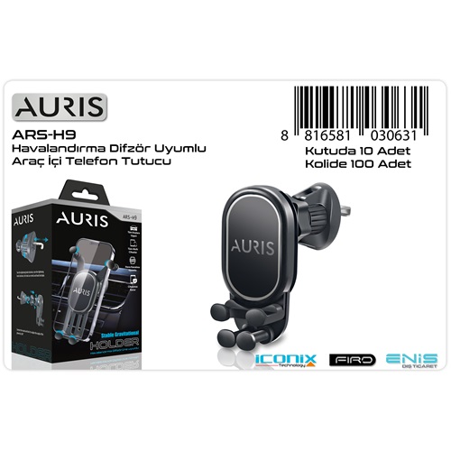 Auris Araç İçi Telefon Tutucu H9