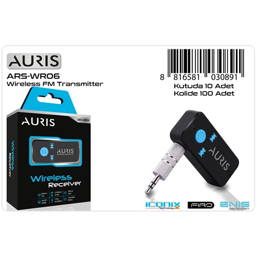 Auris Wr06 Bluetooth Aux çevirici