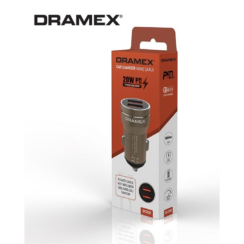Dramex Çift Girşi 3.1A Usb Araç Başlık