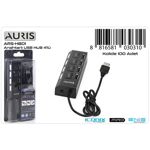 Auris HB01 4Usb Hub