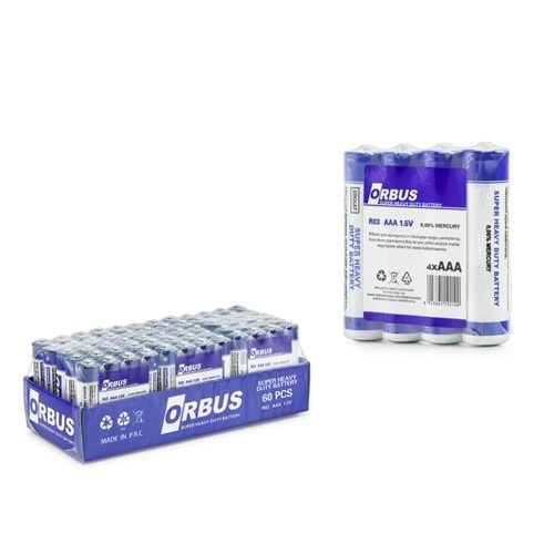 Hadron Orbus R03A Pil İnce Kakem AAA 1.5V