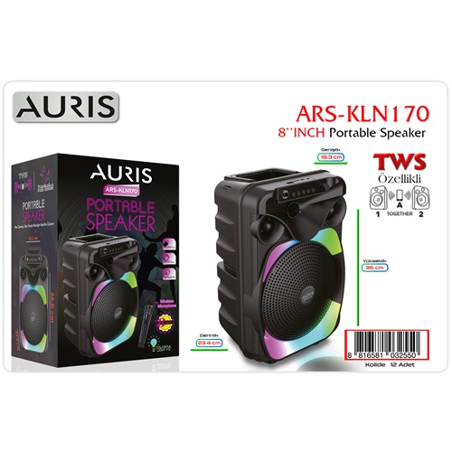 Auris KLN170 Speaker 8 inç