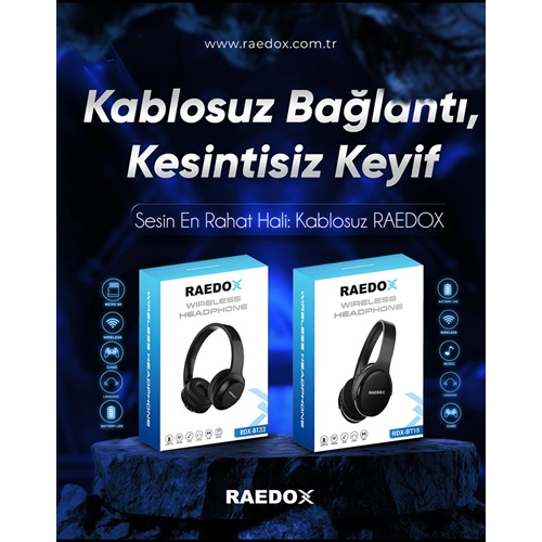 Raedox Kulak Üstü Bluetooth Kulaklık Siyah BT32S