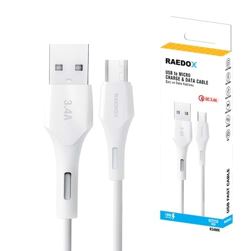 Raedox R24MK Usb To Micro 10W 2.4A Hızlı Kablo