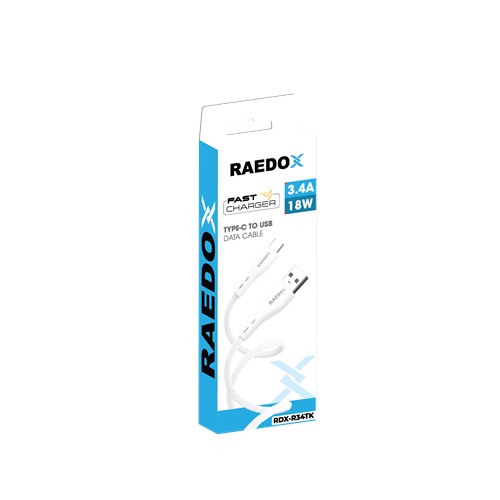 Raedox Usb To Type-C 18W 3.4A Hızlı Kablo