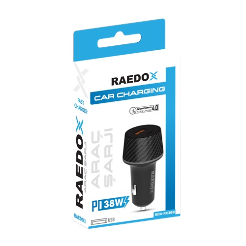 RDX-RC-38B Raedox 4.0 A 38W PD Araç Şarjı