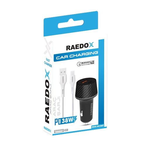 RDX-RC-R38T Raedox 4.0 A 38W PD Type-C Set