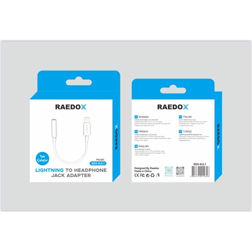 Raedox Lıghtnıng To Headphone Jack Adapter