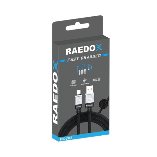Raedox 100W Usb-Type-C 100 CM Hasır Kablo