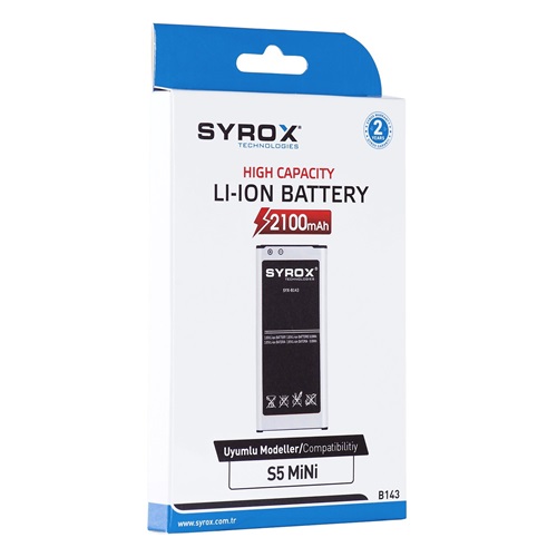 Syrox Samsung S5 Mini Batarya - SYX-B143