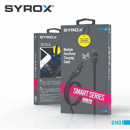 Syrox PD 60W 2in1 Çoklu Kablo