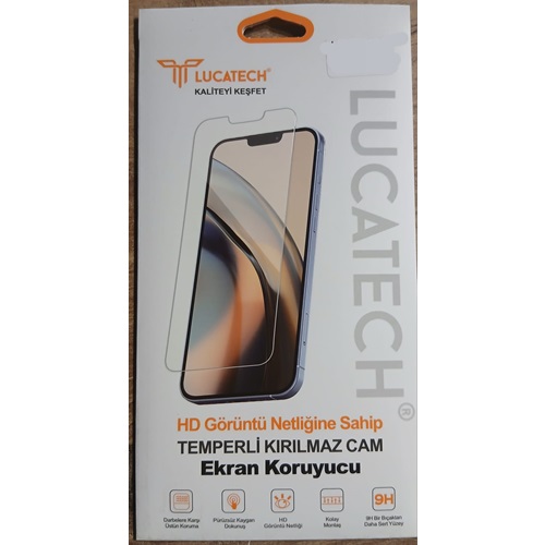 Lucatech Hd İphone 12 Promax Temperli Kırılmaz Cam